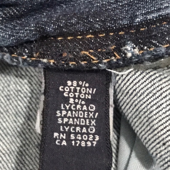 Banana Republic DarkWash Flare Flap Pocket Jeans    size 8 - Picture 4 of 8